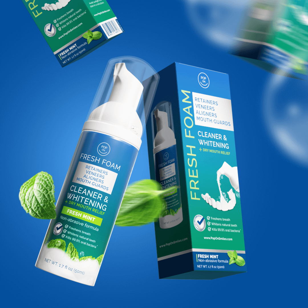 Pop On Fresh Foam | 3 Pack | Cleaner & Whitening | Save 33% + FREE Shipping