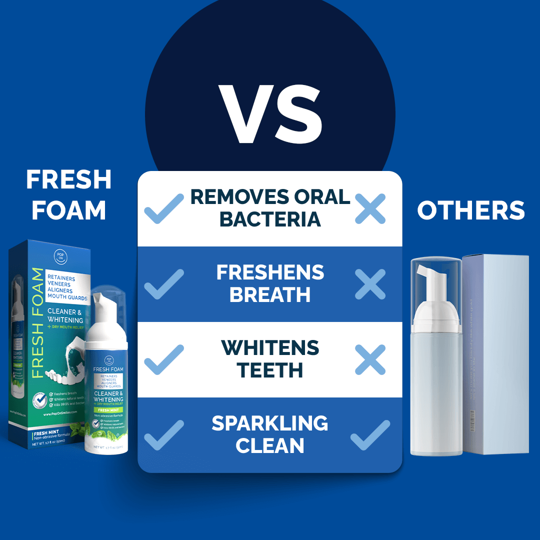 Pop On Fresh Foam | 3 Pack | Cleaner & Whitening | Save 33% + FREE Shipping